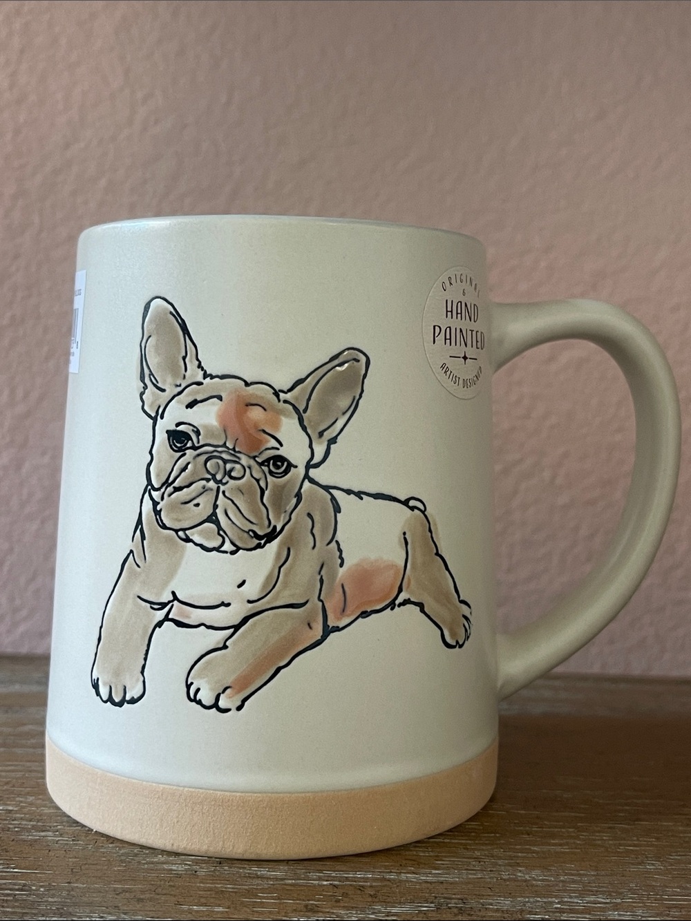 Fenchie 🐾 Hand-Painted Cream French Bulldog Ceramic Dog Mug by Spectrum design🐶